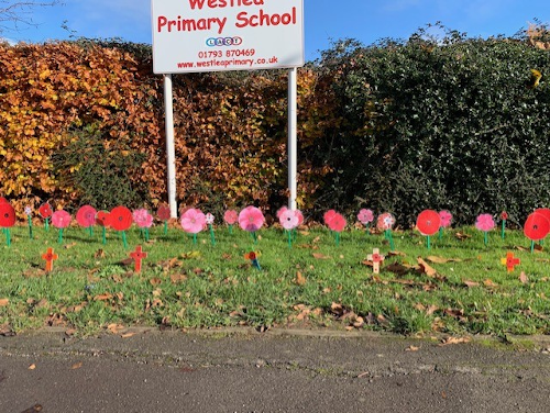 Westlea Primary School Poppy tribute