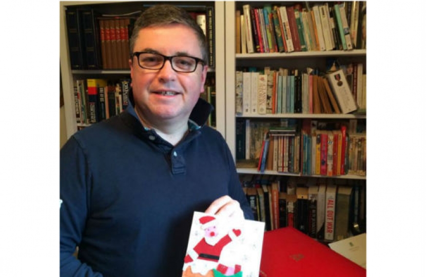 Robert Buckland MP with one of the Christmas cards
