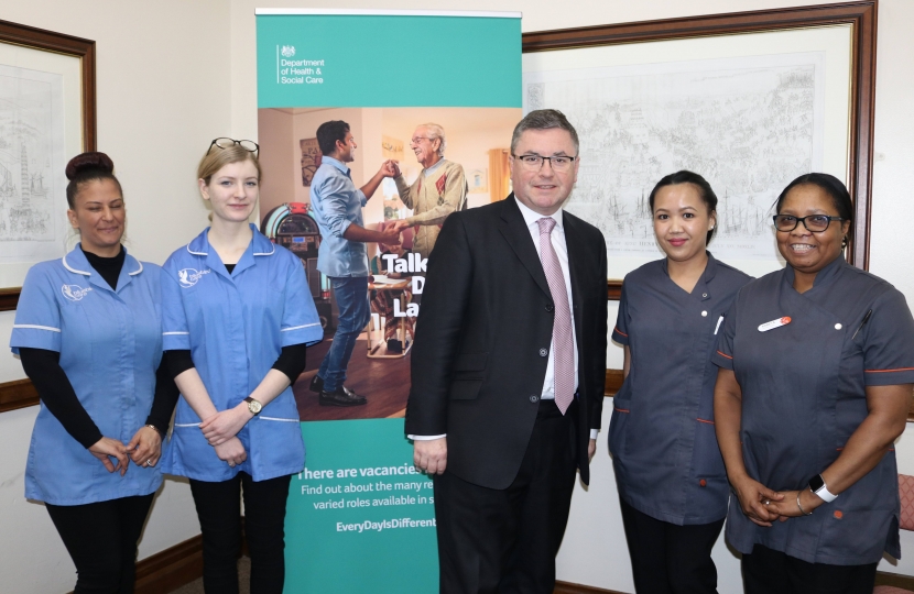 Robert Buckland MP meeting with local carers ahead of the Every Day Is Different Campaign