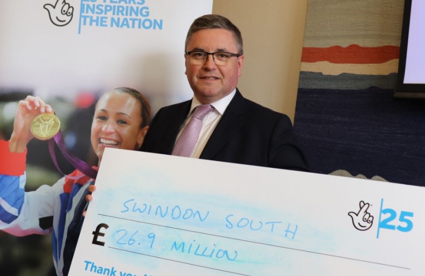 Robert Buckland QC MP National Lottery Cheque