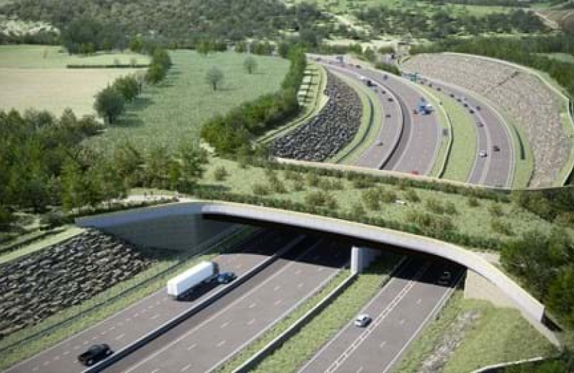 Caption An artist's impression of the scheme shows plans for the Gloucestershire Way crossing