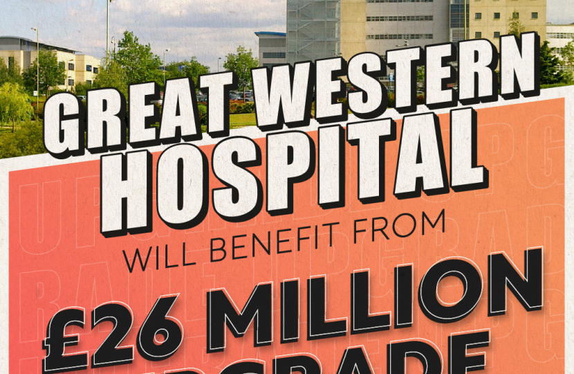 Great Western Hospital to receive £26m upgrade poster