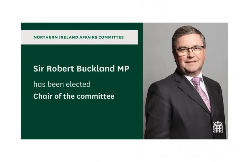 Sir Robert Buckland MP has been elected as the new Chair of the Northern Ireland Affairs Select Committee