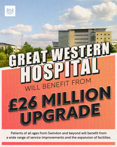 Great Western Hospital to receive £26m upgrade poster