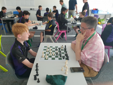 Robert's visit to the Chess in School Event at The Deanery in Swindon