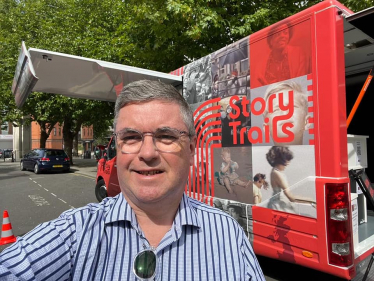 South Swindon MP Robert Buckland at the StoryTrails event in Swindon