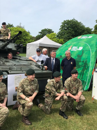 Sir Robert Buckland KBE KC MP at Armed Forces Day 2023