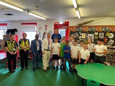 Robert's visit to Westlea Primary School