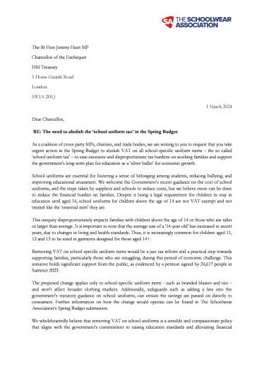 Letter to Chancellor 1