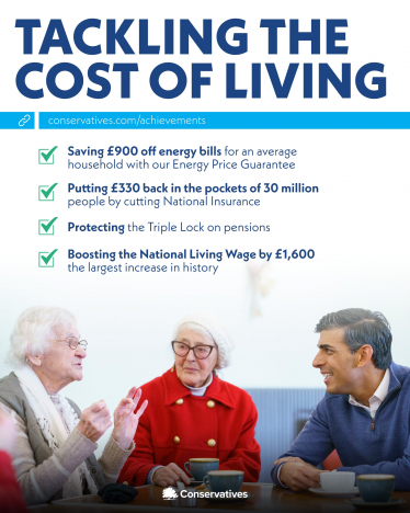 The Conservative Government is Tackling The Cost Of Living With An Extensive Range Of Measurements