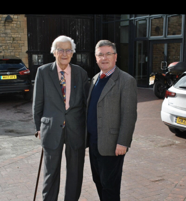 The Rt Hon Sir Robert Buckland KBE KC MP with Lord Baker from the Baker Dearing Trust 